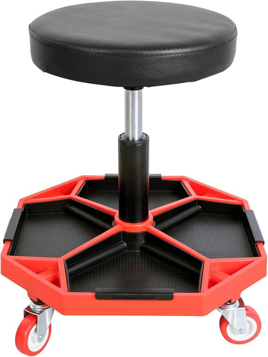 BIG RED ATRXF8308R Torin Heavy Duty Pneumatic Garage Rolling Stool/Creeper Seat by BIGRED