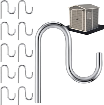 Blulu 10 Pcs 2'' Long Shed Hooks Shed Accessories by Blulu