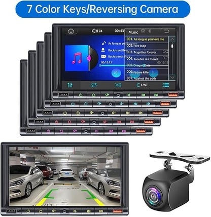 7" Wireless Double 2 Din Car Stereo Apple Carplay Radio Screen - Image 6