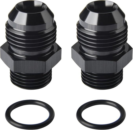 12AN Male Flare to 8AN 8 ORB O-ring Boss Fuel Rail Adapter Fitting Aluminum by Podavelle