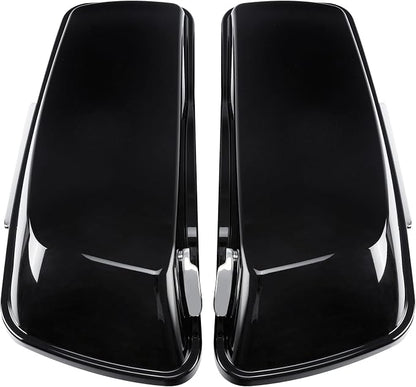 XFMT Motorcycle Vivid Black 5" Extended Stretched Hard Saddlebags Saddle Bags - Image 8