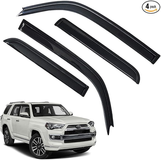 Rain Guards for 4Runner 2010-2022, Tape-on Side Window Deflectors for 4Runner by LETINGFAR