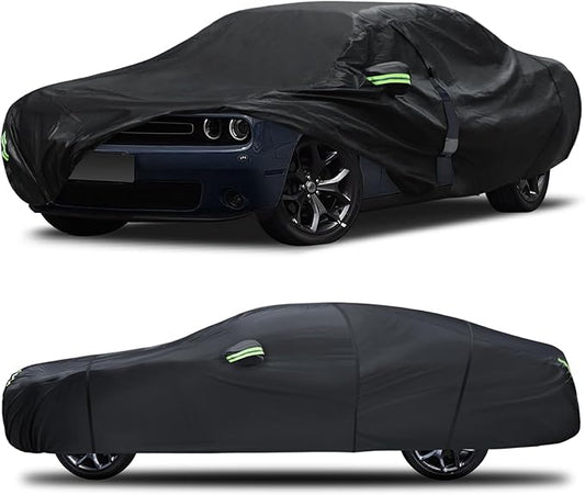 Car Cover Custom Fit for Dodge Challenger 2008-2023, 6 Layers Truck Cover by Qualencey