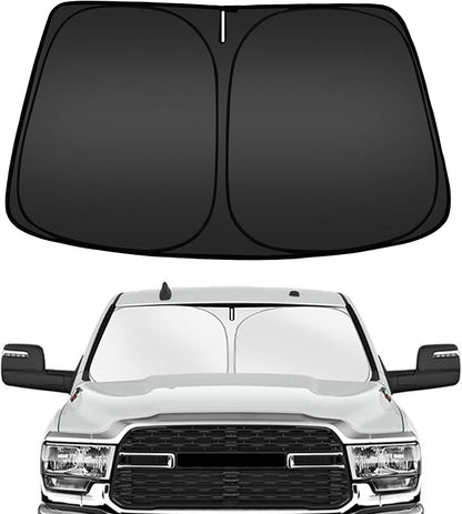 ARISMOTOR Windshield Sun Shade for Dodge RAM 2500 3500 2010-2025, Custom Fit by ARISMOTOR