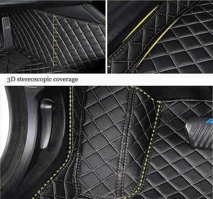 Custom All-Weather Protection Leather Car Floor Mats - Image 8