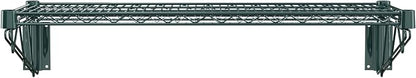 14" x 36" Green Epoxy Wire Wall Mount Shelf - Image 4