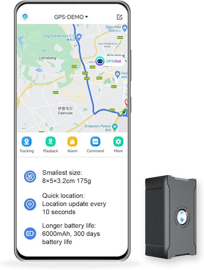 GPS Tracker for Vehicles, 6000Mah Battery Life Up to 90 Days, Waterproof by WanWayTech