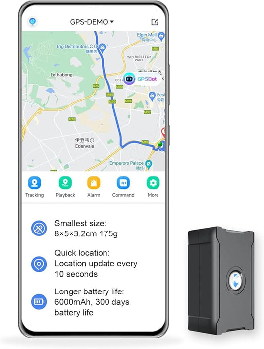 GPS Tracker for Vehicles, 6000Mah Battery Life Up to 90 Days, Waterproof by WanWayTech