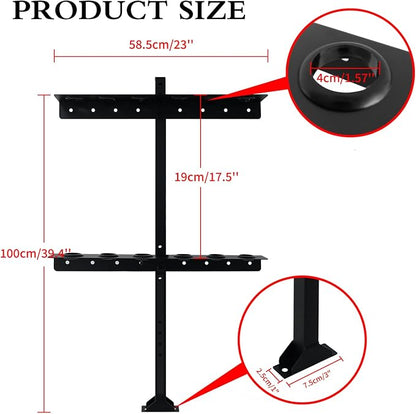 Trailer Racks for Lawn Equipment, Trailer Tool Rack Shovel Holder for Shovels - Image 2