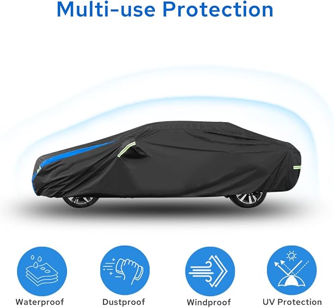 Avecrew Car Cover Custom Fit for Camaro, Waterproof All Weather Full Exterior - Image 3