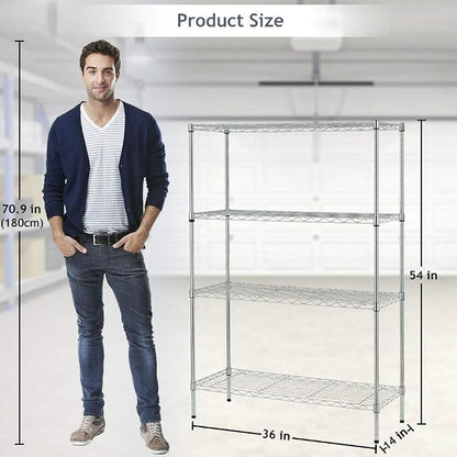 BestOffice Shelving Unit NSF Metal Large Storage Shelves Heavy Duty Height - Image 3