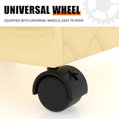 WISDOMFUR Rotating Slatwall Display Rack – 16"x16"x60" Maple Spinning Tower - Image 6
