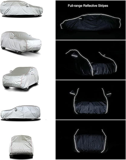 Tecoom Hard Shell Zipper Design Waterproof UV-Proof Windproof Car Cover - Image 4