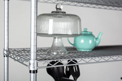 Omega 21" Deep x 30" Wide x 63" High 3 Tier Gray Starter Shelving Unit - Image 4