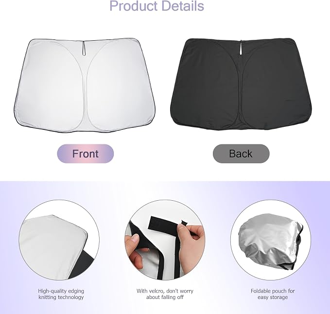 LUWU for 2019-2025 S60 V60 Windshield Sun Shade 2025 S60 V60 Windshield - Image 7