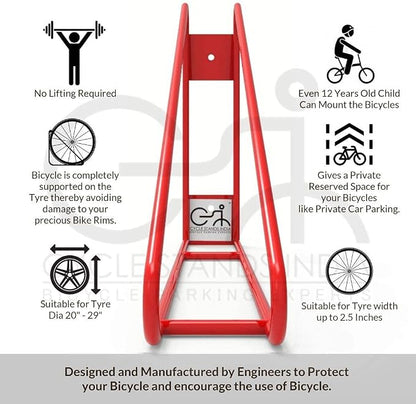 Bike Wall Mount Vertical Hanger - Image 3