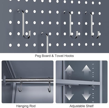 GREATMEET 65" H Metal Garage Storage Cabinets - Image 7