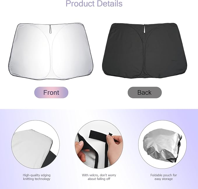 LUWU for 2024 2025 Honda Accord Windshield Sun Shade 2025 Honda Accord - Image 7