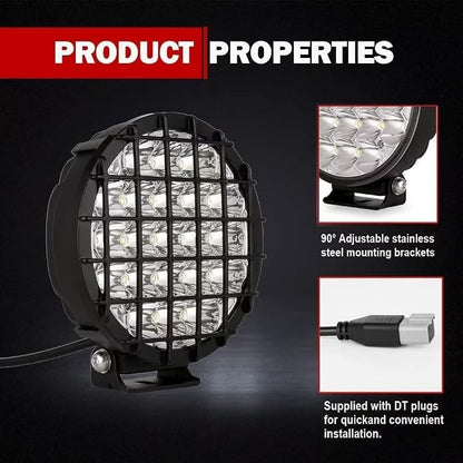BIGLION.X 6-Inch Round LED Offroad Light 2pcs 210W 32000LM Super Bright Spot - Image 3