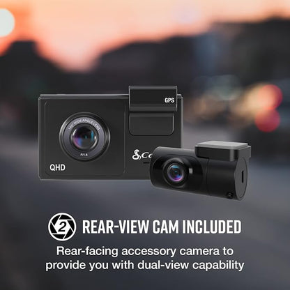 Cobra Smart Dash Cam + Rear Cam – QHD+ 1600P Resolution, Built-in Wi-Fi & GPS - Image 5