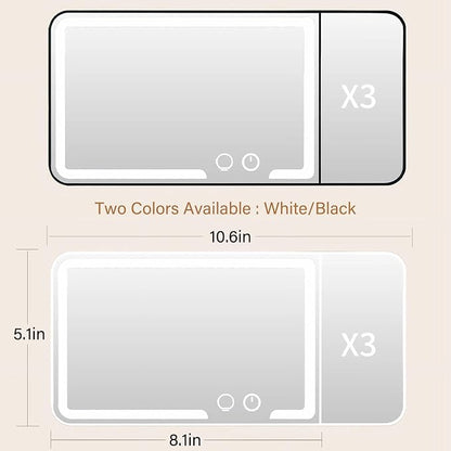 Car Sun Visor Vanity Mirror, Dimmable Touch Screen Makeup Mirrors - Image 5