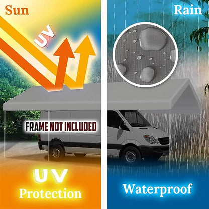10'x20' Upgraded Carport Replacement Top Canopy Cover - Image 5