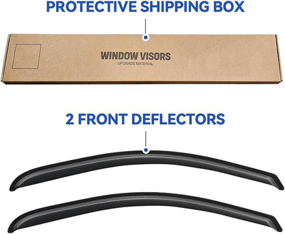 Window Visors Rain Guards for 2014-2018 Chevy Silverado/GMC Sierra 1500 Regular - Image 5