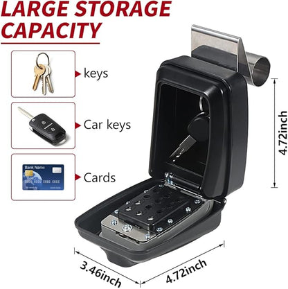 Car Window Punch Button Lock Box, Sturdy Waterproof Large Capacity Lock Box - Image 2