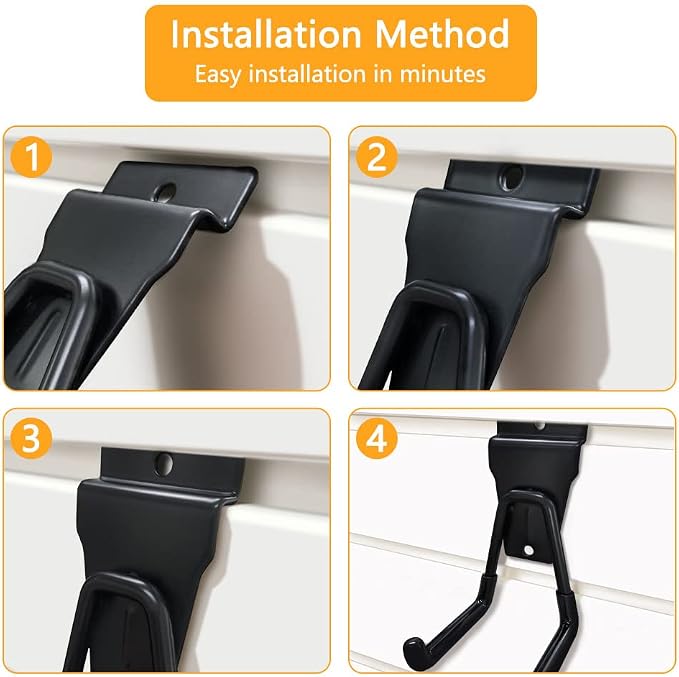 Slatwall Hooks Heavy Duty Slat Wall Accessories Garage Large J Slatwall Hooks - Image 8
