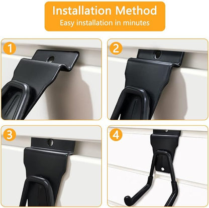 Slatwall Hooks Heavy Duty Slat Wall Accessories Garage Large J Slatwall Hooks - Image 8