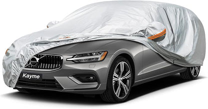 Kayme Car Covers for Automobiles Waterproof All Weather Sun Uv Rain Protection by kayme