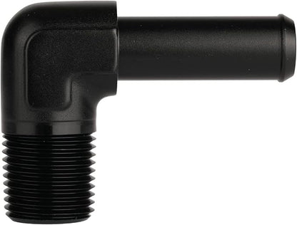 1/2 NPT Male to 5/8" Hose Barb Fitting Adapter 90 Degree Elbow Aluminum Black - Image 3