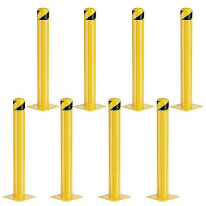 Safety Bollard Post, 48 Inch Height Steel Bollards, 4.5 Inch Diameter Parking by SpecializeinYourNeeds