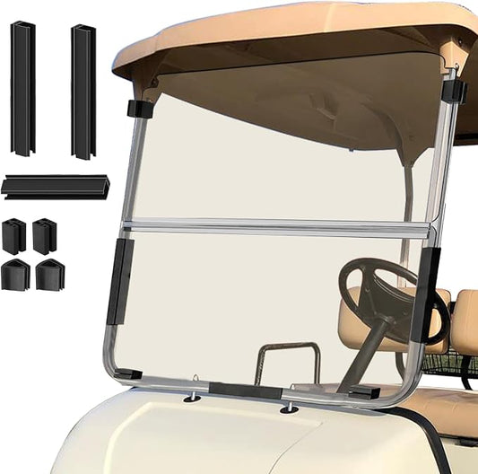 Golf Cart Foldable Windshield 3/16" Thicken Only Fits 2003-2006 Yamaha G22 by Cartalia