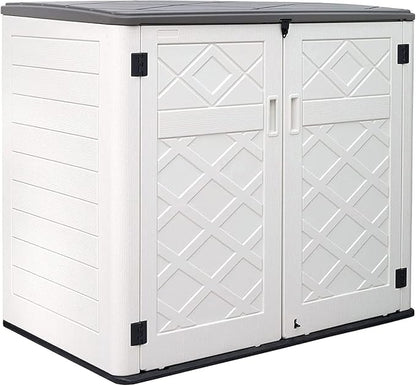 KINYING Larger Outdoor Storage Shed Weather Resistance, Horizontal Outdoor by KINYING