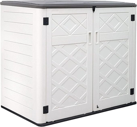 KINYING Larger Outdoor Storage Shed Weather Resistance, Horizontal Outdoor by KINYING