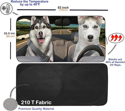 Gven Windshield Shade, Car Sun Shade - Image 2