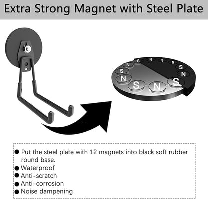 Heavy Duty Magnetic Hooks, Garage Hook, Anti-Slide Garage Hanger, Magnetic - Image 5