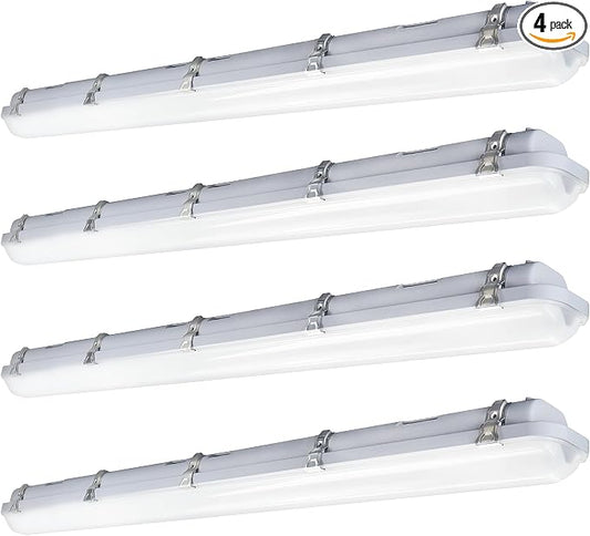 JTT 4FT LED Vapor Tight Light, 60W/50W/40W IP65 Waterproof LED Outdoor Indoor by JTT