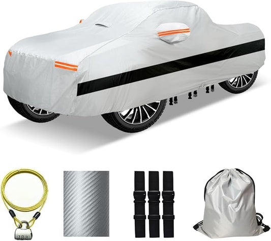 30 Layers Truck Car Cover for Automobiles All Weather Waterproof, Outdoor by OWEEIO