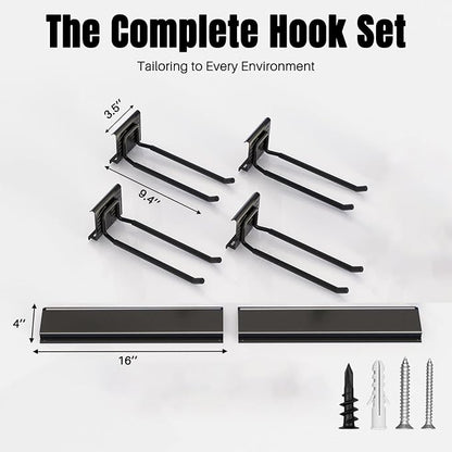 Garage Garden Tool Organizer Wall Mount, Heavy Duty Garage Tool Storage Rack 32 - Image 2