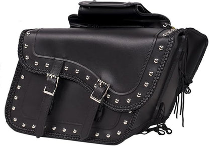 GARGOYLE BELLS Motorcycle Saddle Bags Synthetic Leather Motorcycle Luggage Bag - Image 7