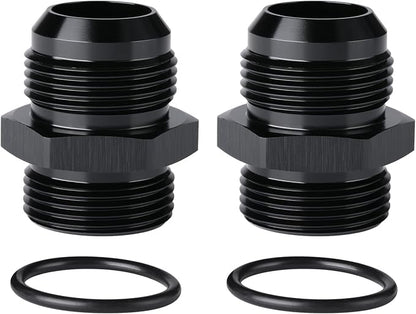 16AN Male Flare to 16AN ORB O-ring Boss Fuel Pump Rail Adapter Fitting Aluminum by Podavelle