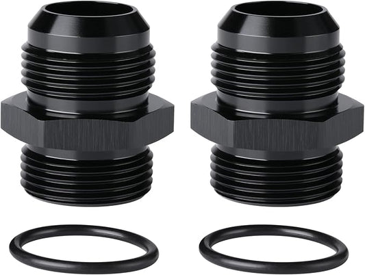 16AN Male Flare to 16AN ORB O-ring Boss Fuel Pump Rail Adapter Fitting Aluminum by Podavelle