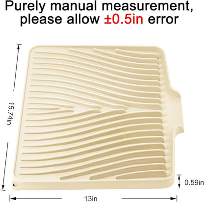 Silicone Dish Drying Mat for Kitchen Counter, Dish Drying Pad, Non-Slip Drain - Image 2