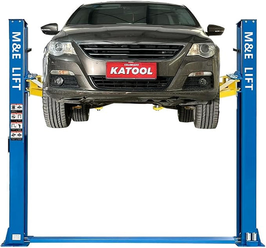 110v 9000lbs 2 Post Lift Car Lift Auto Hoist Full Rise Time 50SEC 2 Post Truck by Katool