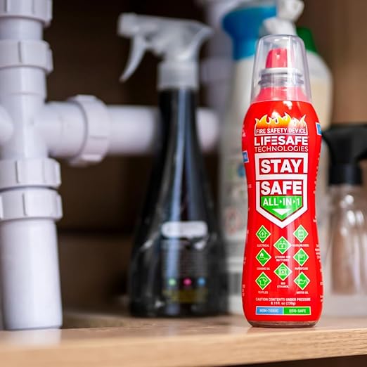 LifeSafe Technologies StaySafe All-in-1 Portable Fire Extinguisher, Compact - Image 8