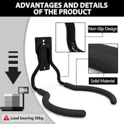 3-H Weed Eater Hanger 4 Pack, 1 Garden Hose Holder, 1 Extension Strap, Utility - Image 6