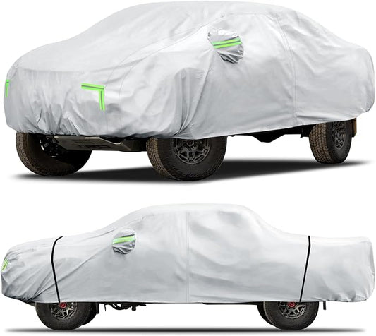 Car Cover Custom Fit for Toyota Tacoma 2005-2023, 6 Layers Truck Cover by Qualencey