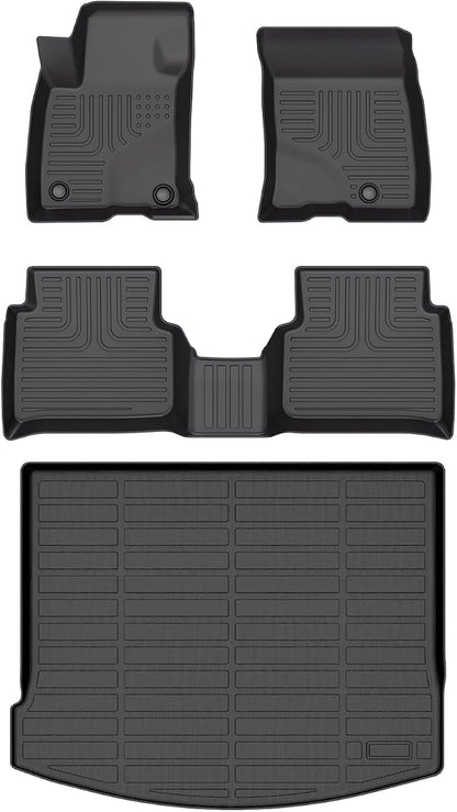 Wayhigh-All Weather Floor Mats and Cargo Mat Set Fit by Wayhigh